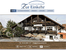 Tablet Screenshot of gasthaus-einkehr.de